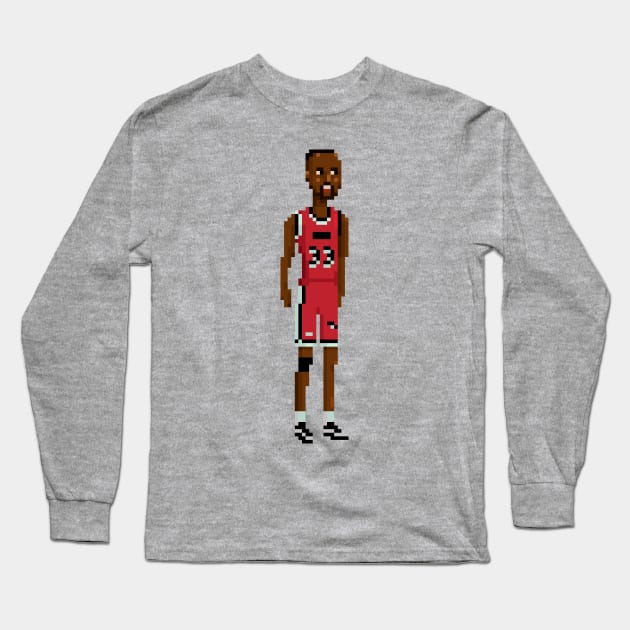 Alonzo Mourning Long Sleeve T-Shirt by PixelFaces